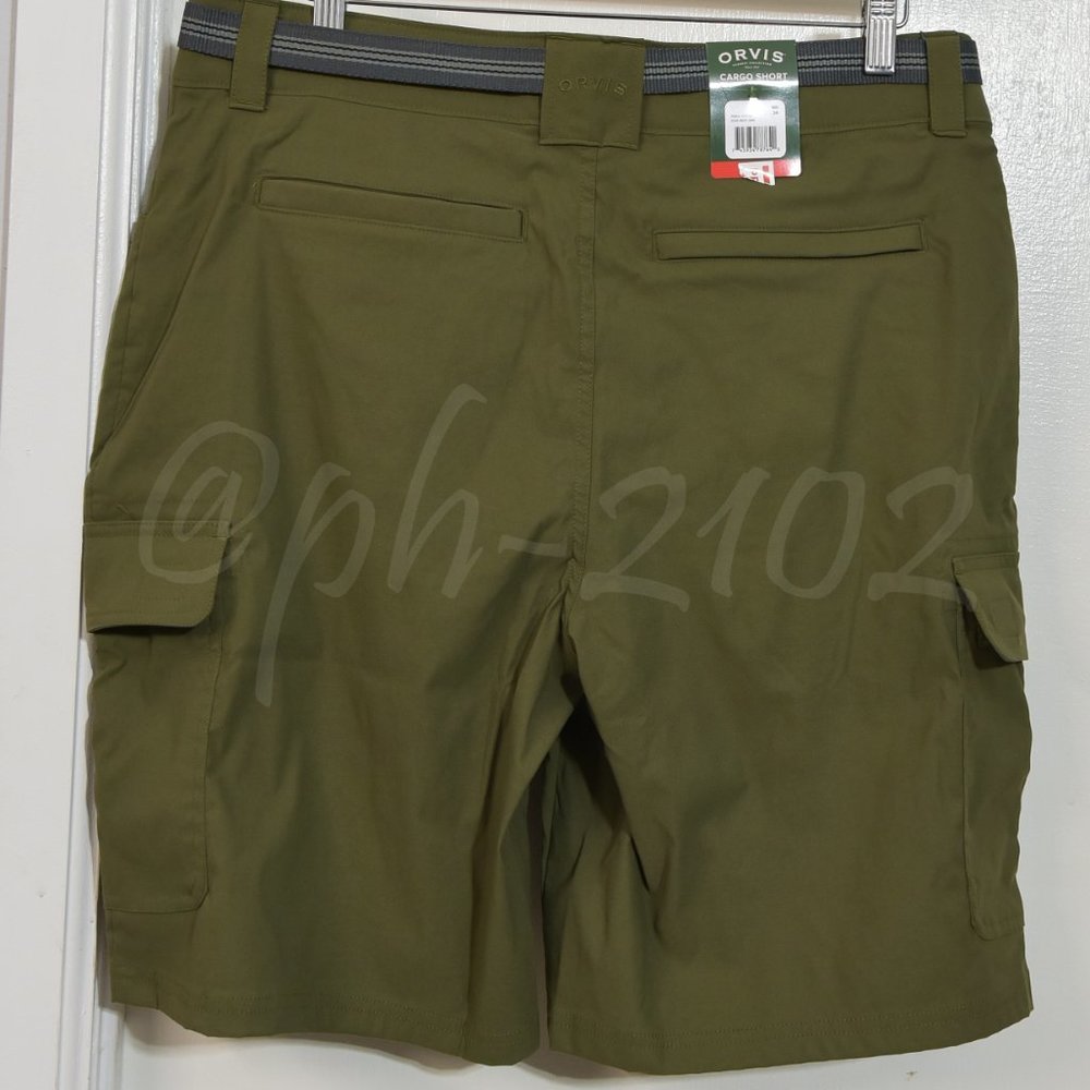 Orvis men cargo short with belt GREEN 32 34‎ 36 38 40 42 - Picture 6 of 11